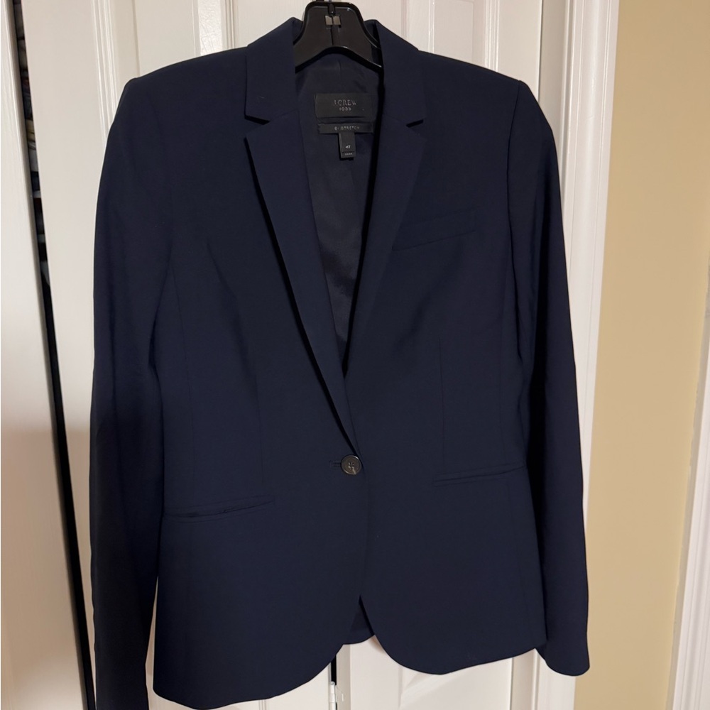 J. Crew Navy bi-stretch Blazer Modern Tailored Fit